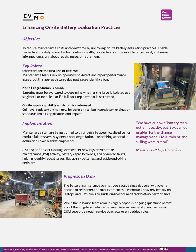 Enhancing Onsite Battery Evaluation